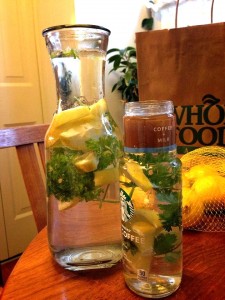 lemon parsley water